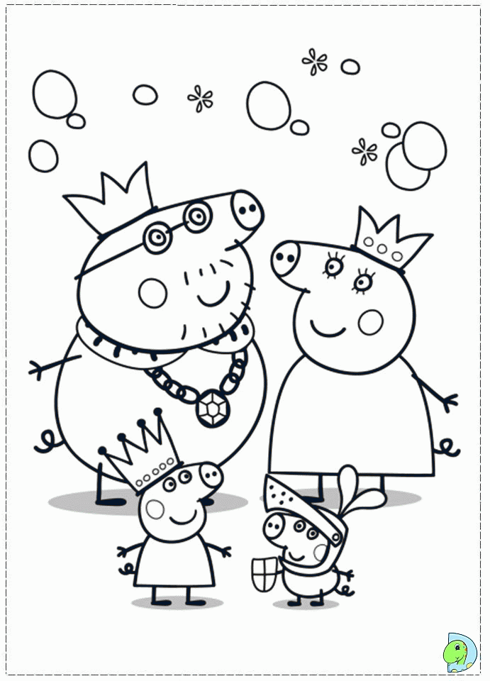 Plansa de colorat cu Peppa Pig 50 46